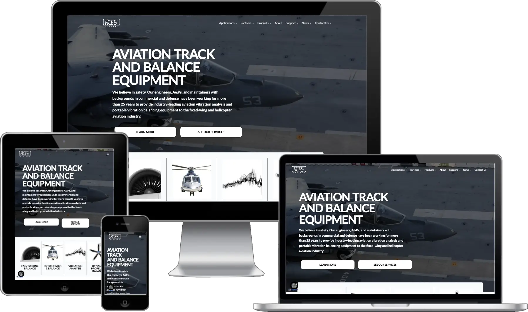 ACES Systems Website Mockups