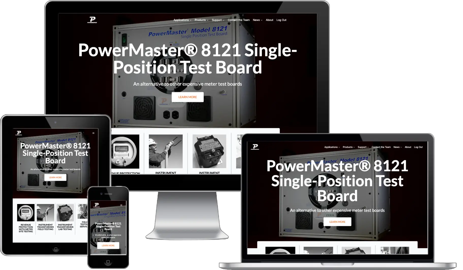 Powermetrix Website Mockups