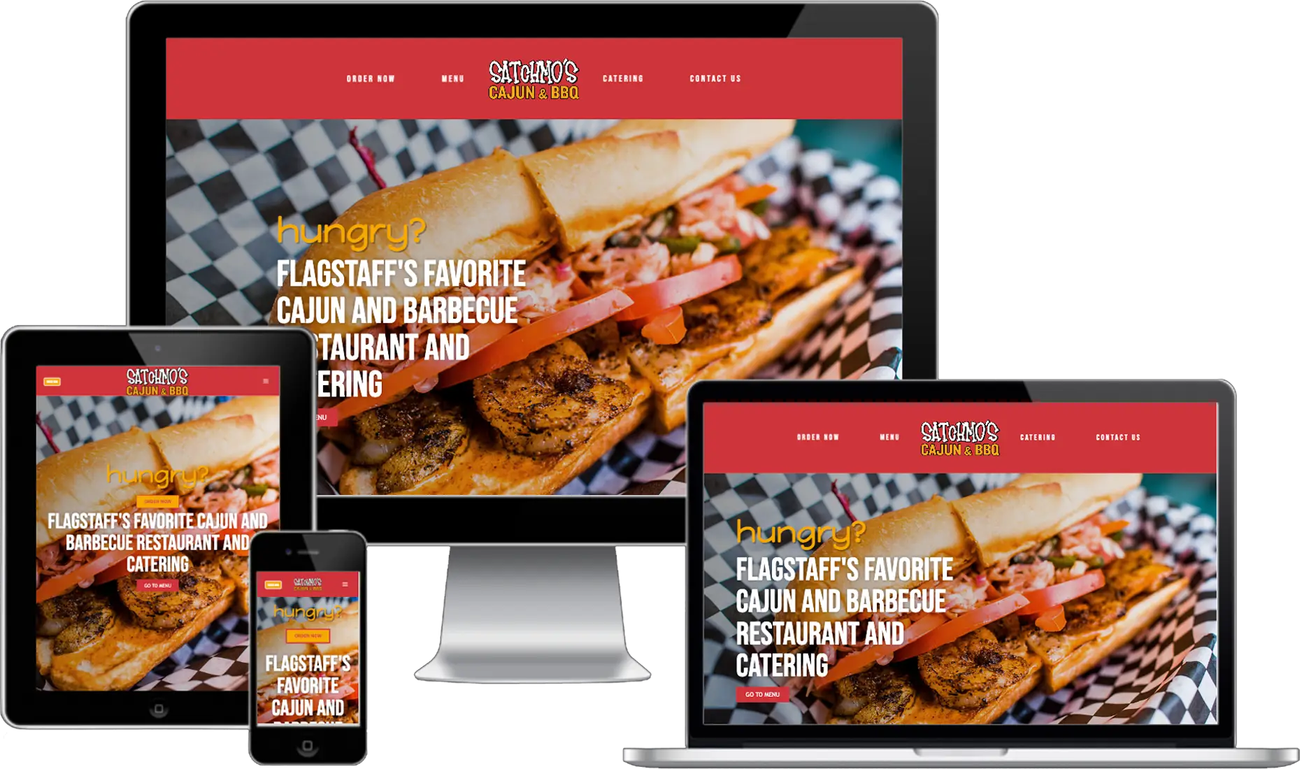 Satchmo's Website Mockups